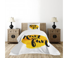 Run for Run Words Bedspread Set