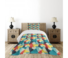 Colorful Fractal Bedspread Set