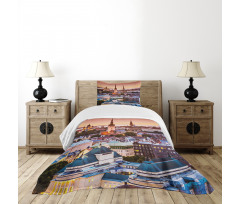 Tallinn Estonia City Bedspread Set