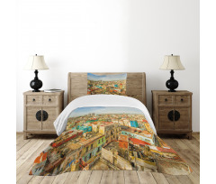 Havana City Houses Bedspread Set