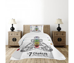 7 Chakra Signs Ornate Bedspread Set