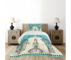 Elephant Hamsa Taj Mahal Bedspread Set