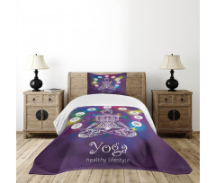 Crossed Legged Meditation Bedspread Set