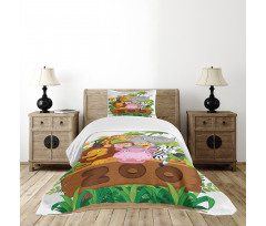 Happy Animals Fresh Trees Bedspread Set