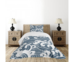 River Storm Retro Bedspread Set