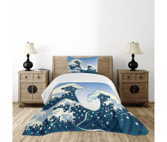 Ocean Wind Art Bedspread Set