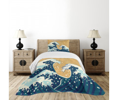 Foamy Sea Storm Bedspread Set