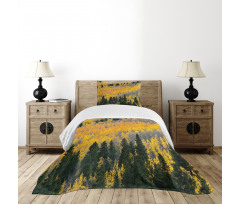 Colorful Aspen Trees USA Bedspread Set