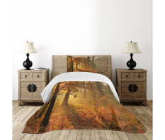 Misty Autumnal Forest Bedspread Set