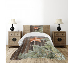 Star on Wood Bedspread Set