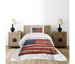 Rustic Flag Bedspread Set