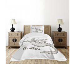 Animal Words Bedspread Set