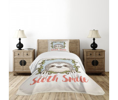 Animal Floral Frame Bedspread Set