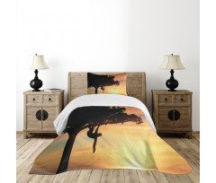 Sunset View Exotic Fauna Bedspread Set
