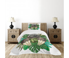 Cartoon Mammal Jungle Bedspread Set