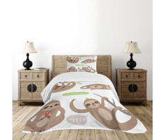 Kids Composition Animal Bedspread Set