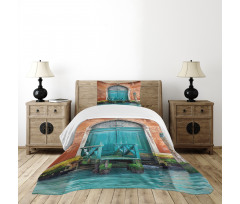 Building Door Bedspread Set