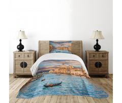 Canal Grande Italy Image Bedspread Set