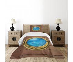 Submarine Chamber Window Bedspread Set