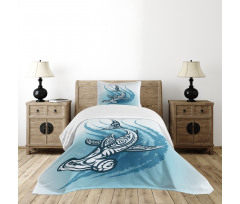 Hammerhead Fish Ornate Bedspread Set
