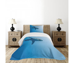 Fish in Ocean Swimming Bedspread Set