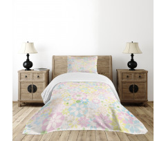 Blooming Flowers Spring Bedspread Set