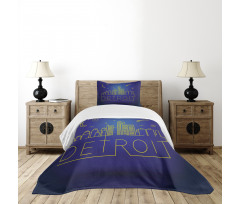 City Sky View Graphic Bedspread Set