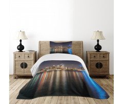 Night Time Cityscape Bedspread Set