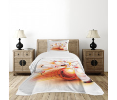 Ball Crashing Bedspread Set