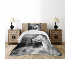 Wolf Portrait Bedspread Set