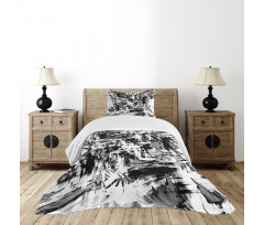 Grunge Artwork Bedspread Set