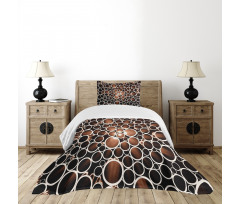 Round Pipes 3D Style Bedspread Set