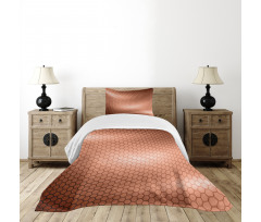 Comb Pattern Waves Bedspread Set