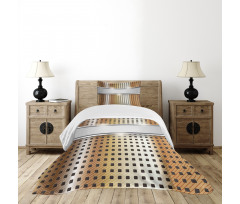 High Tech Theme Image Bedspread Set