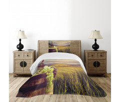 Italy Tuscany Vineyard Bedspread Set