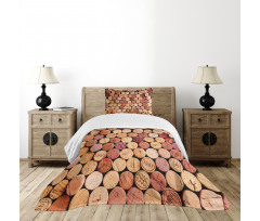 Random Used Wine Corks Bedspread Set