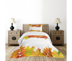 Autumn Branches Border Bedspread Set