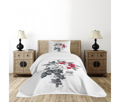 Rural Natural Foliage Bedspread Set