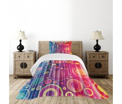 Psychedelic Modern Art Bedspread Set