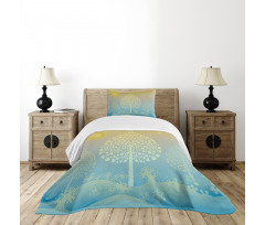 Oriental Trees Thai Design Bedspread Set