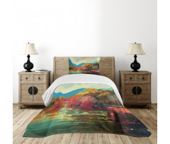 Surreal Autumn Forest Bedspread Set