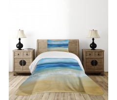 Tropical Sandy Beach Bedspread Set