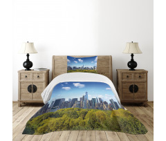 Central Park Midtown NYC Bedspread Set