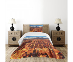 Chicago Downtown Aerial Bedspread Set