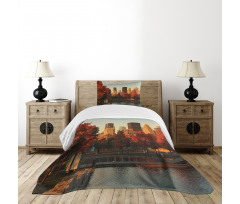 Old Port Montreal Morning Bedspread Set