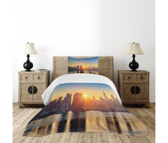 Tranquil Sunrise Midtown Bedspread Set