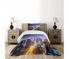 Night Dubai Tourist Travel Bedspread Set