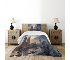 Spacecraft in Formation Bedspread Set