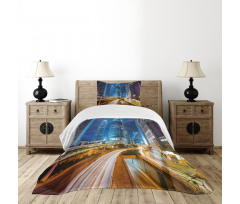 Fast Cars Hong Kong Urban Bedspread Set