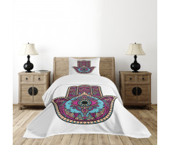 Doodle Swirls Evil Eye Bedspread Set